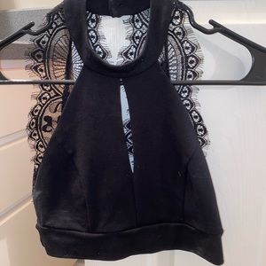 Lace crop top